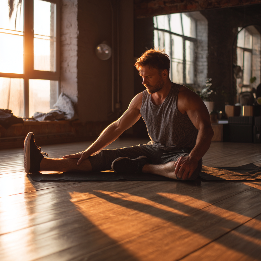 Мъж и жена правят аеробни упражнения в зала